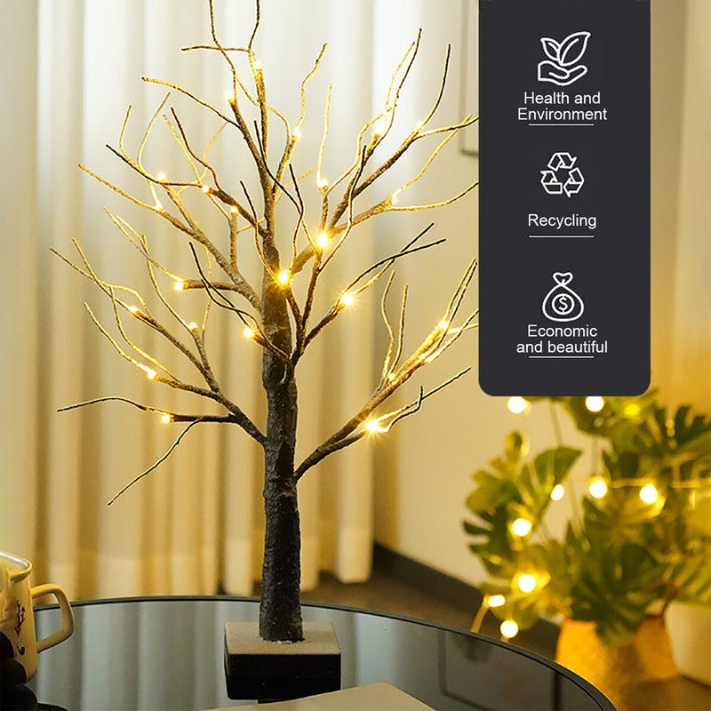 Birch Tree Lighted Artificial Branches Tree Decoration for Home Party Festival