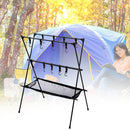 Camping Hanging Rack Aluminum Alloy Tripod Hanger Rack Foldable Hiking Equipment