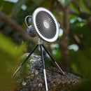 8000mAh Outdoor 3 in 1 LED Light Desktop Cooling Ceiling Fan (Dark Grey)