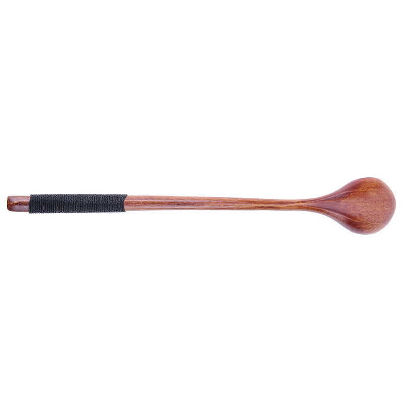 Long Handle Wooden Spoon Dessert Coffee Stirring Spoon(Brown)(Black thread)