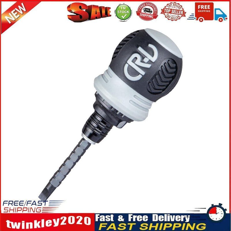 Dual Purpose Slotted Phillips 2 in 1 Mini Ratchet Screwdriver Tool (Grey) Newly