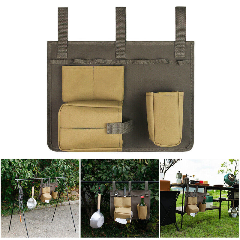Storage Bag Multipurpose Camping Hanging Organizer 600D Oxford for Picnic Travel