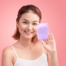 Silicone Beauty Sponge Storage Box Egg Stand Powder Puff Holder (Purple) Newly