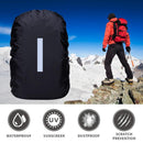 Waterproof Backpack Rain Cover Antislip Cross Buckle Strap (Black S)