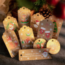 Santa Claus Kraft Paper Hang Tags Kraft Tag Christmas Labels Gift Wrapping
