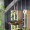 Umbrella-Shaped Outdoor Bird Feeder Tray Outdoor Garden Patio Metal Bird Feeders