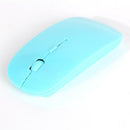 Optical Wireless Mouse 2.4G Receiver Ultra-thin for Computer PC light blue
