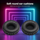 2x 75mm Headphones Earpads Soft PU Foam Round Replacement Cushions