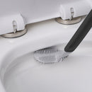Long-Handled Toilet Brush Golf Brush Head Cleaning Tool Accessories (Black)