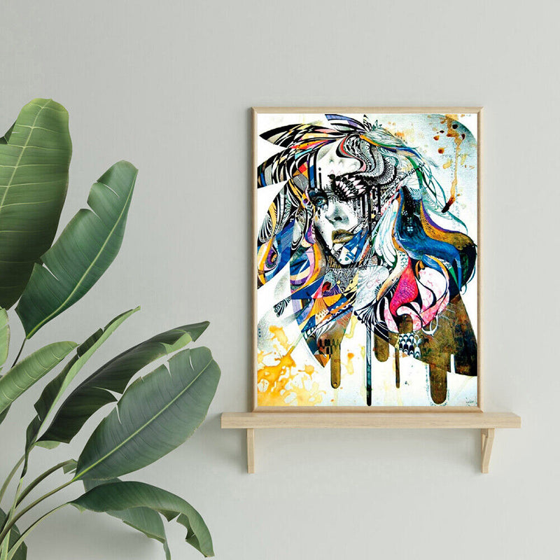 5D DIY Full Drill Diamond Painting Color Portrait Cross Stitch Embroidery Kit