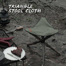 Outdoor Camping Triangle Stool Cloth Fishing Chair Picnic Equipment (Black)