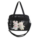 Fashion Handbags Cute Shoulder Bag Clear Schoolbag for College Student for Girls