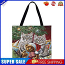 Christmas cats Printed Shoulder Shopping Bag Casual Large Tote Handbag