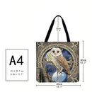 Owl magic Printed Shoulder Shopping Bag Casual Large Tote Handbag