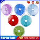 Portable Rotating Round 7 Compartment Pill Case Box Medicine Holder