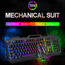 #A Practical Waterproof USB Wired Gaming Keyboard + Mouse Combos Backlit Keycaps