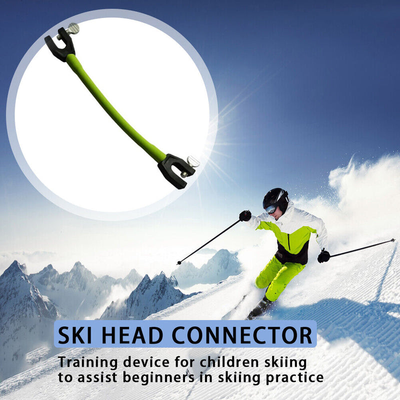 Removable Training Elastic Clip Winter Ski Tip Connector for Beginner Childre