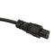 1M EU 3 Prong 2 Pin AC Laptop Power Cord Adapter Cable Black