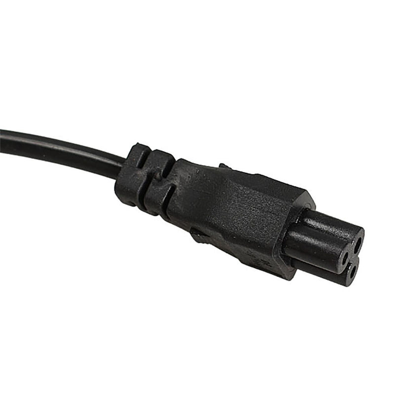 1M EU 3 Prong 2 Pin AC Laptop Power Cord Adapter Cable Black