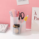 3 Lattices Makeup Brush Storage Box Cosmetics Pen Holder Organizer (White) Newly