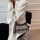 Fashion Plaid Printing Shoulder Crossbody Bag Women Casual Small Purse Handbags