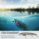 Electric Fishing Lure Minnow LED Light USB Rechargeable Bionic Freshwater Baits