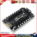 12V 3/4 Pin Cooling Fan Hub PC Chassis LED Temperature Display Controller Newly