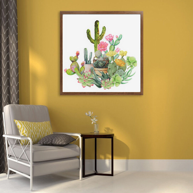 Full Round Drill 5D DIY Rhinestone Diamond Painting Cactus Handwork Home Decor