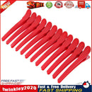 12pcs Hairdressing Sectioning Clamps Clips Salon Hair Styling Tools(Red) Newly