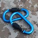 1PC Outdoor Clip Aluminum EDC Tool D-Ring Carabiner Karabiner Snap Hook