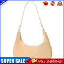 Fashion Women Pure Color Underarm Hobos Bags Top-handle Handbag (Yellow)