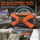 #A Solar Powered Weather Radio Multifunctional AM FM Radio Reading Lamp for Camp