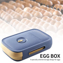 Egg Storage Box Drawer Type Egg Tray Container with Date Reminder (Blue) Newly