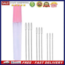 Large Eye Cross Stitching Needles Clear Tube Set Handmade Embroidery Sewing T