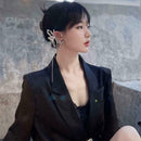 Elf Ear Cuffs Stud Hook Earrings Filigree Fairy Wrap Elven Ear Elvish O8Z8