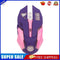 2.4GHz Wireless Optical Mouse 2400DPI Adjustable Mute Gaming Mice (Purple)