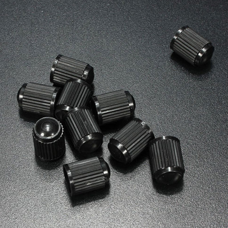 Plastic 100X Black Color Car Wheel Tire Universal Valve Stem Caps Air D  hot.