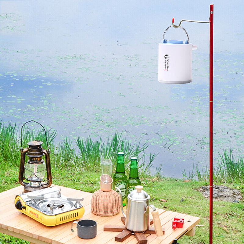 Mini Inflatable Pump USB Charging Outdoor Air Pump 3 Modes Camping Light Newly