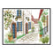 14CT Partial Cross Stitch Corner of Street Counted DIY Embroidery Kits Handmade