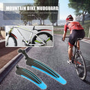 2pcs Mountain Bicycle Splash Fender Guard Bike Rear Front Mudguard (Blue) Newly