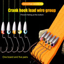 5pcs/Lot Texas Rig Set Hook for Bass Fish Carolina Fishing Tackle Metal Fishhook
