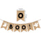 #A BOO Halloween Linen Pull Flag for Party Hanging Fireplace Decorations Bunting