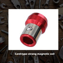 Screwdriver Magnetic Ring Powerful Magnet Anti-Slip Screw Bit Holder (Red)