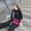 Unisex Nylon Fanny Chest Shoulder Bags Zipper Belt Purses Daily Crossbody Packs