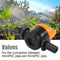50pcs 4/7mm Mini Valves Garden Irrigation Barbed Water Hose Connectors