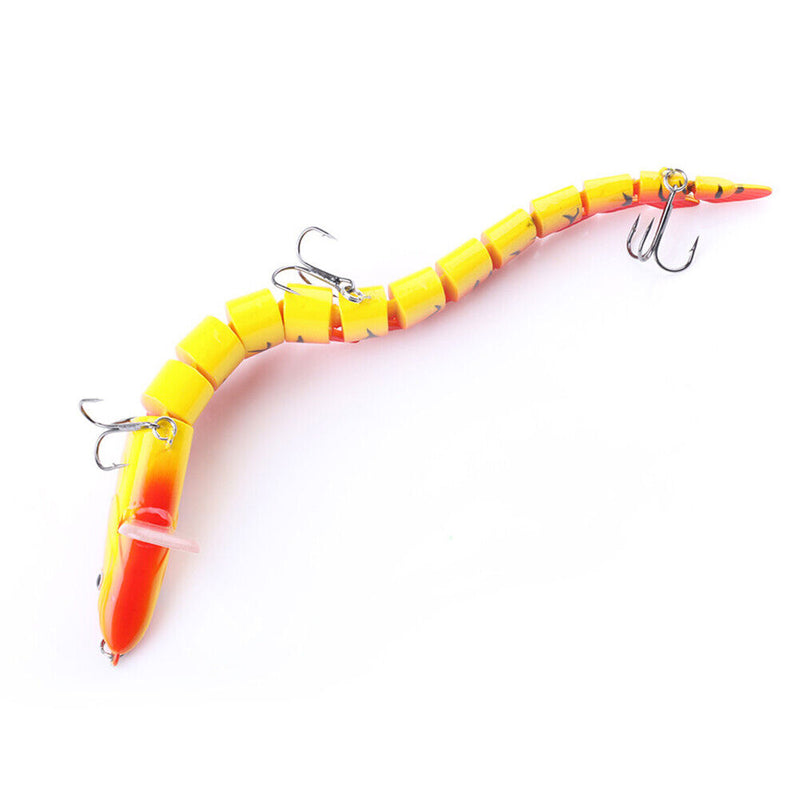 23cm 46g Simulation Fishing Lures Artificial Wobbler 13 Segments Bait (D) Newly