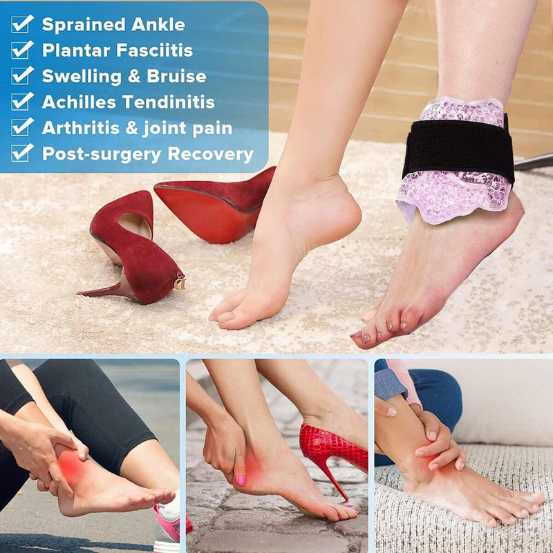 Foot Cold Wrap Ice Bag Ankle Ice Pack Wrap With Adjustable Brace Ice Pack`