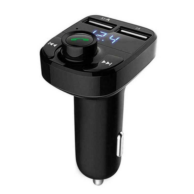 Display 2 USB Charger Fast Charger Adapter MP3 Player Car Kit FM Transmitter