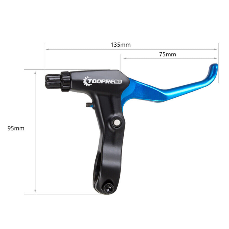 TOOPRE Aluminum Alloy Mountain Bike Brake Lever Bicycle Clutch Grips Handleable