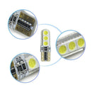 5050 6500K 12V Car LED Reading Bulbs License Plate Light Dome Map T10 W5W